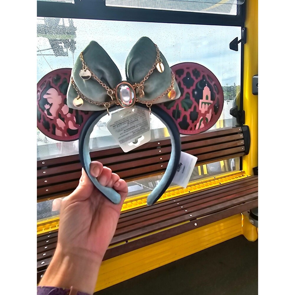 2026 Disney Parks Epcot Morocco Princess Jasmine Aladdin Headband Bow Ears NEW